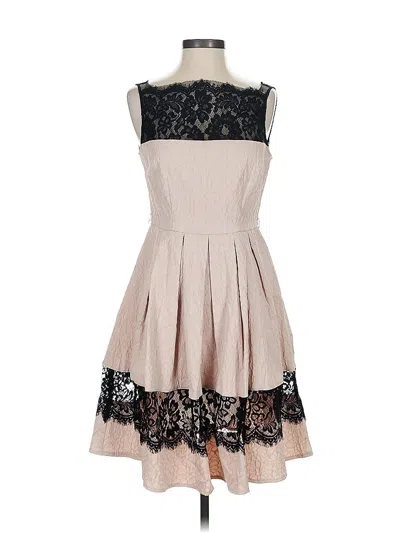 Pre-owned Just Taylor Just... Taylor Cocktail Dress In Brown