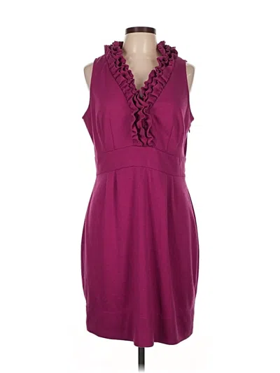 Pre-owned Just Taylor Just... Taylor Cocktail Dress In Burgundy