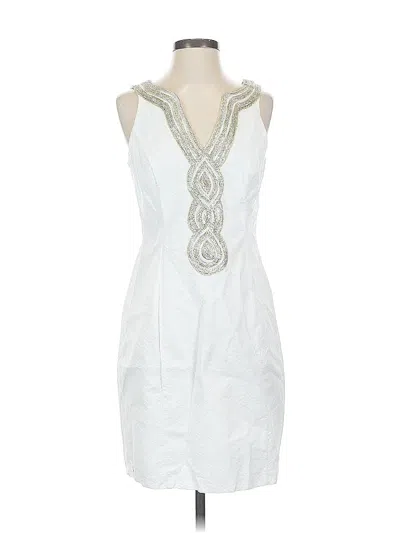 Pre-owned Just Taylor Just... Taylor Cocktail Dress In White