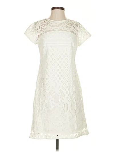 Pre-owned Just Taylor Just... Taylor Cocktail Dress In White