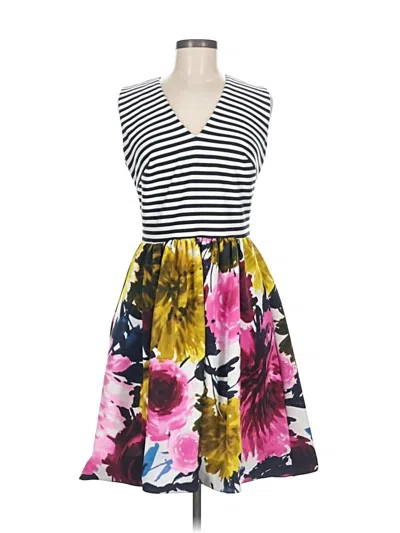 Pre-owned Just Taylor Just... Taylor Cocktail Dress In Yellow