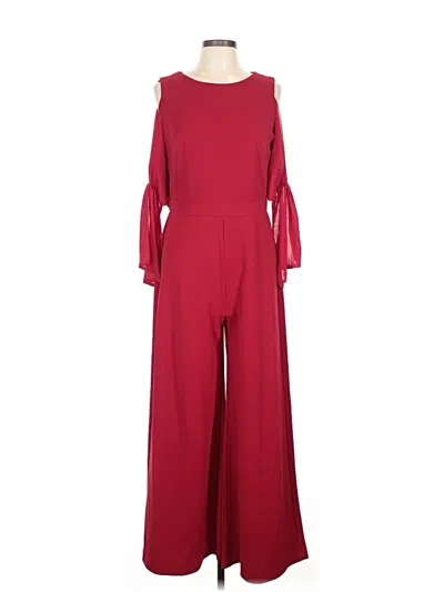 Pre-owned Just Taylor Just... Taylor Jumpsuit In Red