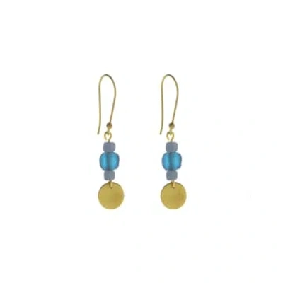 Just Trade Earth Trio Earrings In Gold