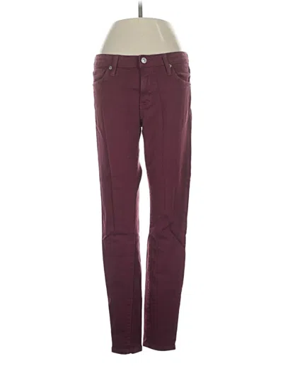 Pre-owned Just Usa Casual Pants In Burgundy