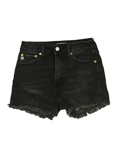 Pre-owned Just Usa Denim Shorts In Black