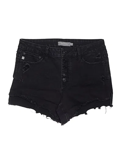 Pre-owned Just Usa Denim Shorts In Black