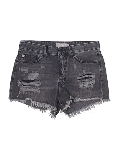 Pre-owned Just Usa Denim Shorts In Black