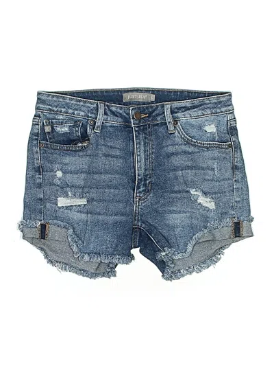 Pre-owned Just Usa Denim Shorts In Blue