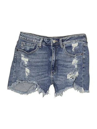 Pre-owned Just Usa Denim Shorts In Blue