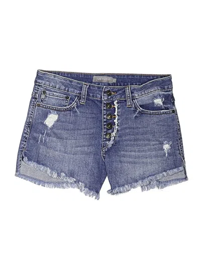 Pre-owned Just Usa Denim Shorts In Blue