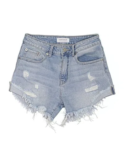 Pre-owned Just Usa Denim Shorts In Blue