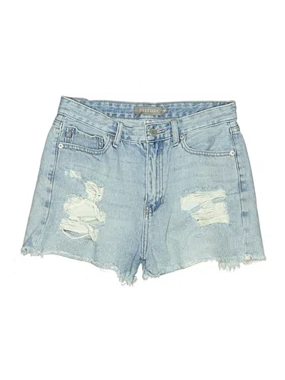 Pre-owned Just Usa Denim Shorts In Blue