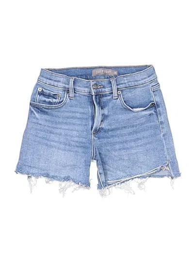 Pre-owned Just Usa Denim Shorts In Blue