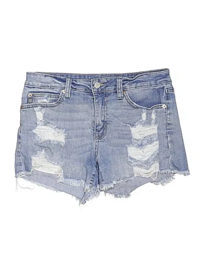 Pre-owned Just Usa Denim Shorts In Blue