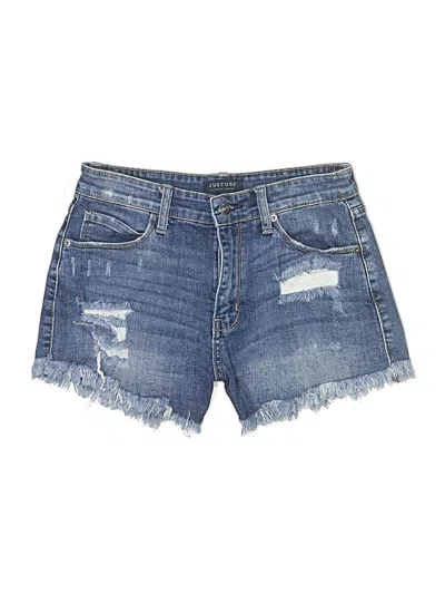 Pre-owned Just Usa Denim Shorts In Blue