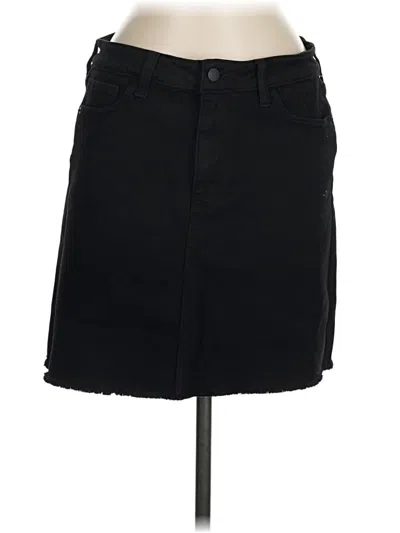 Pre-owned Just Usa Denim Skirt In Black