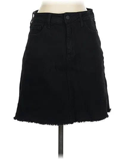 Pre-owned Just Usa Denim Skirt In Black