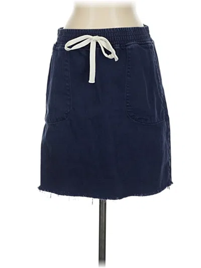 Pre-owned Just Usa Denim Skirt In Blue