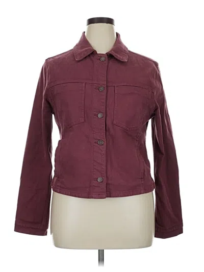 Pre-owned Just Usa Jacket In Burgundy