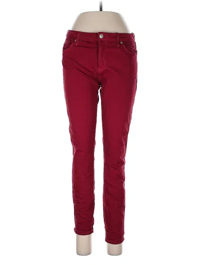 Pre-owned Just Usa Jeans In Burgundy