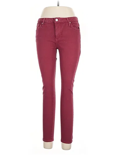 Pre-owned Just Usa Jeans In Burgundy