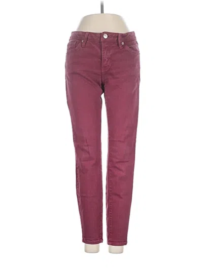 Pre-owned Just Usa Jeans In Burgundy