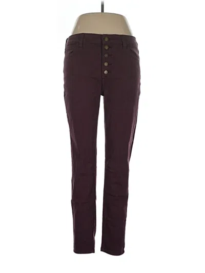 Pre-owned Just Usa Jeggings In Burgundy