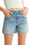 Just Usa Morgan Denim Shorts In Blue In Blue