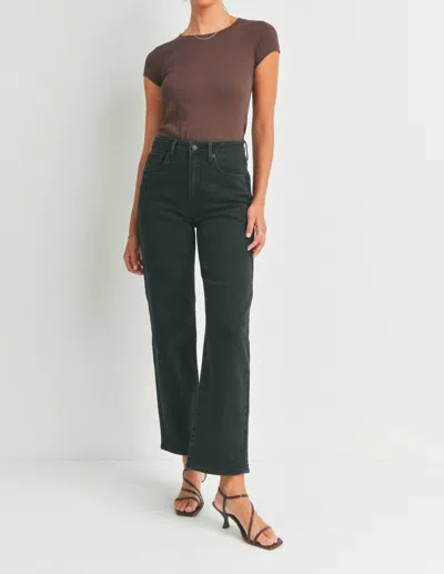 Just Usa Relaxed Straight Jean In Black
