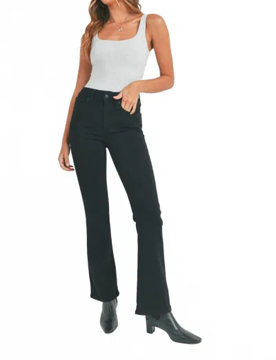 Just Usa Smoky Hollow Flare Jean In Black
