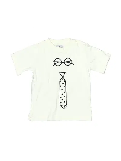 Pre-owned Juste Cle' Kids' Short Sleeve T-shirt In White