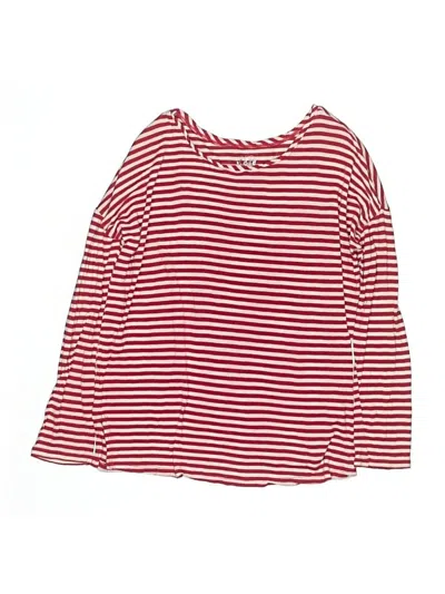 Pre-owned Justice Kids' 3/4 Sleeve T-shirt In Red