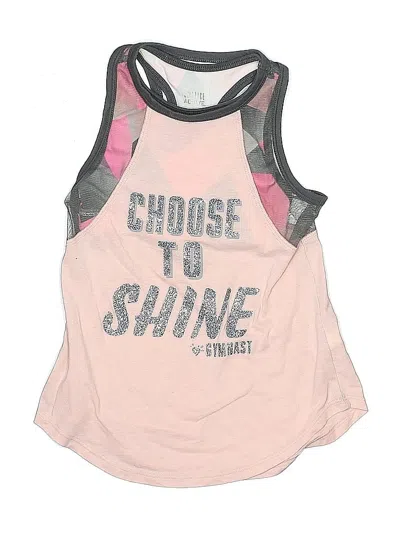Pre-owned Justice Active Kids' Active Tank Top In Pink