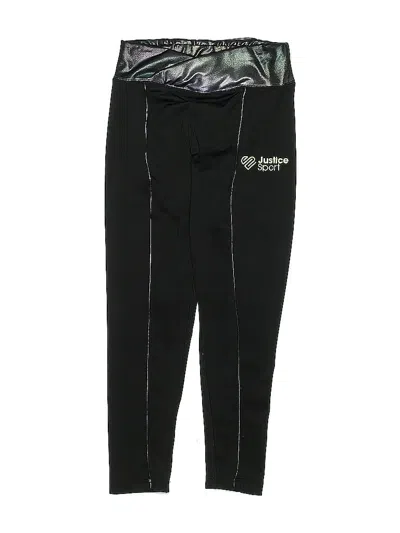 Pre-owned Justice Kids' Active Pants In Black
