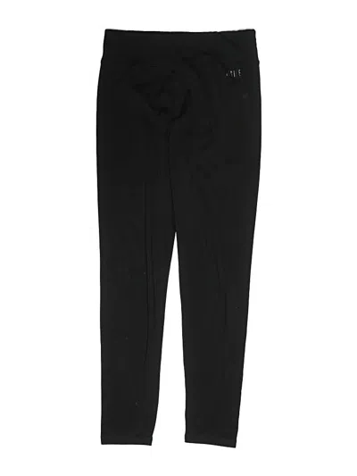Pre-owned Justice Kids' Active Pants In Black
