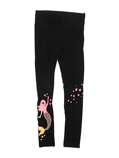 Pre-owned Justice Kids' Active Pants In Black