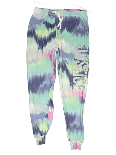 Pre-owned Justice Kids' Active Pants In Blue