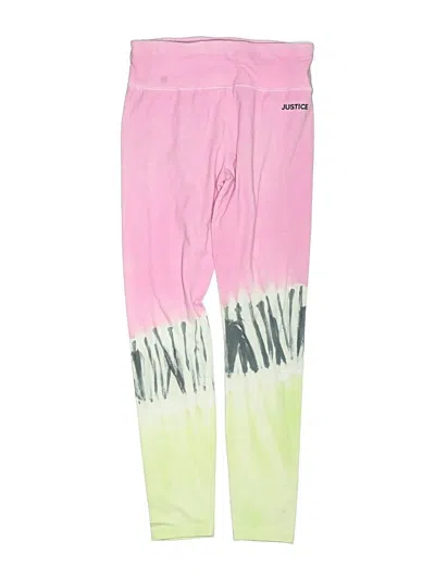 Pre-owned Justice Kids' Active Pants In Pink