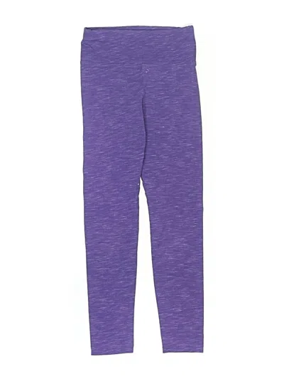 Pre-owned Justice Kids' Active Pants In Purple