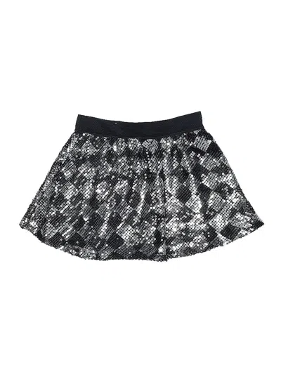 Pre-owned Justice Kids' Active Skirt In Silver