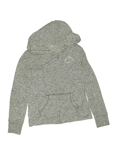 Pre-owned Justice Active Kids' Zip Up Hoodie In Gray