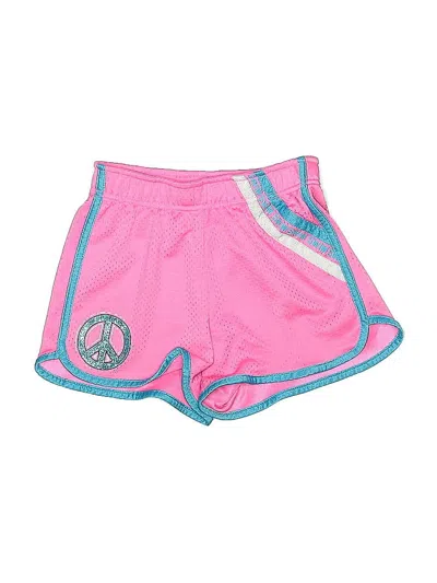 Pre-owned Justice Kids' Athletic Shorts In Pink