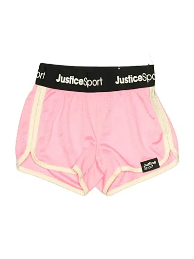 Pre-owned Justice Kids' Athletic Shorts In Pink