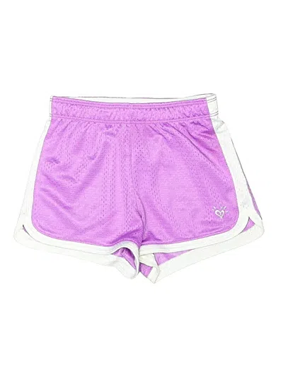 Pre-owned Justice Kids' Athletic Shorts In Purple