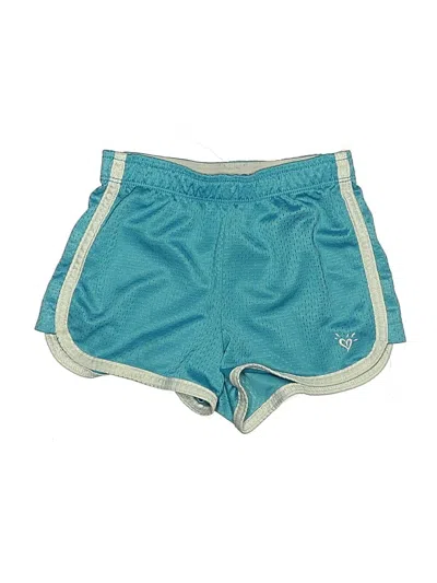 Pre-owned Justice Kids' Athletic Shorts In Teal