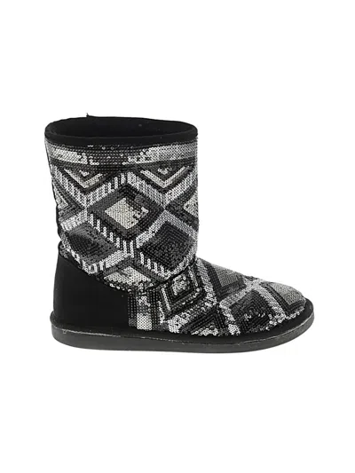 Pre-owned Justice Kids' Boots In Black