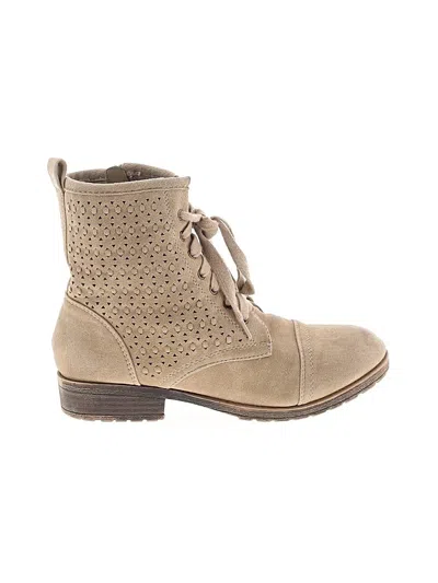 Pre-owned Justice Kids' Boots In Brown