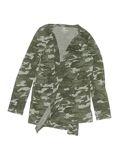 Pre-owned Justice Kids' Cardigan Sweater In Green