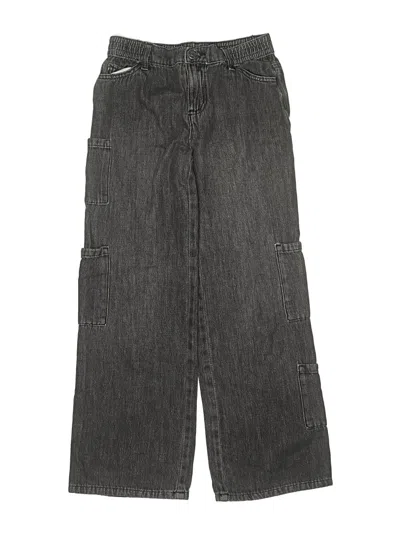 Pre-owned Justice Kids' Cargo Pants In Gray