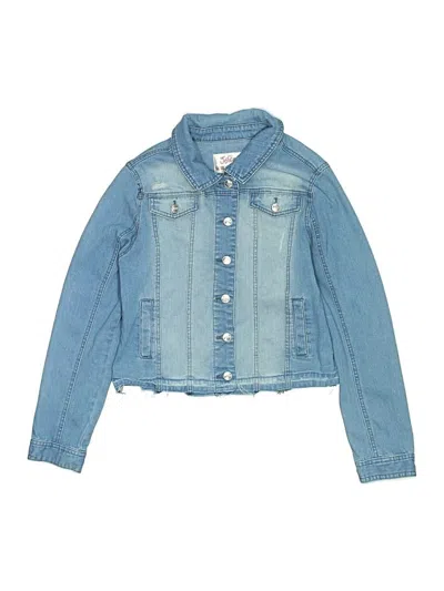 Pre-owned Justice Kids' Denim Jacket In Blue
